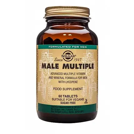 Вітаміни для чоловіків Solgar Male Multiple 60 tabs, фото 1
