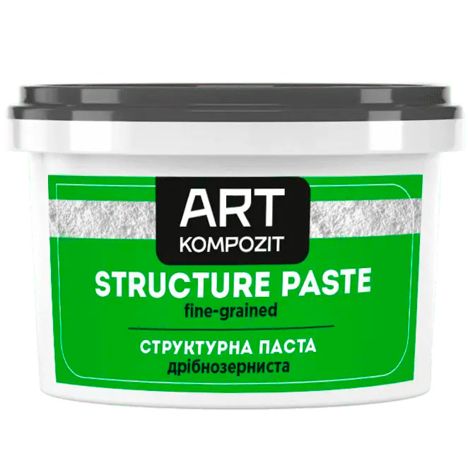 Паста структурна дрібнозерниста для рельєфу об'ємного універсальна, 1 л. Art Kompozit
