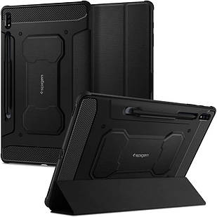 Чохол Spigen Rugged  Armor Pro Black для Galaxy Tab S7 Plus | S8 Plus ACS01607