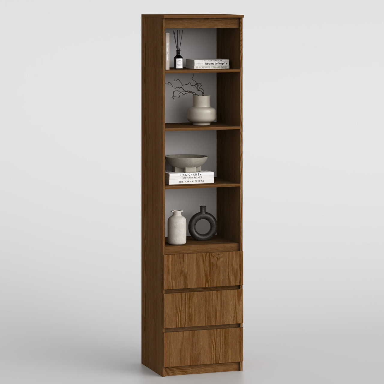 Шафа з шухлядами та полицями 2110х500х420 мм Дуб Родос, фото 1