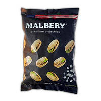 Фисташки Malbery 250г, Америка соленые жареные неочищенные в пачке, фисташка Малбери