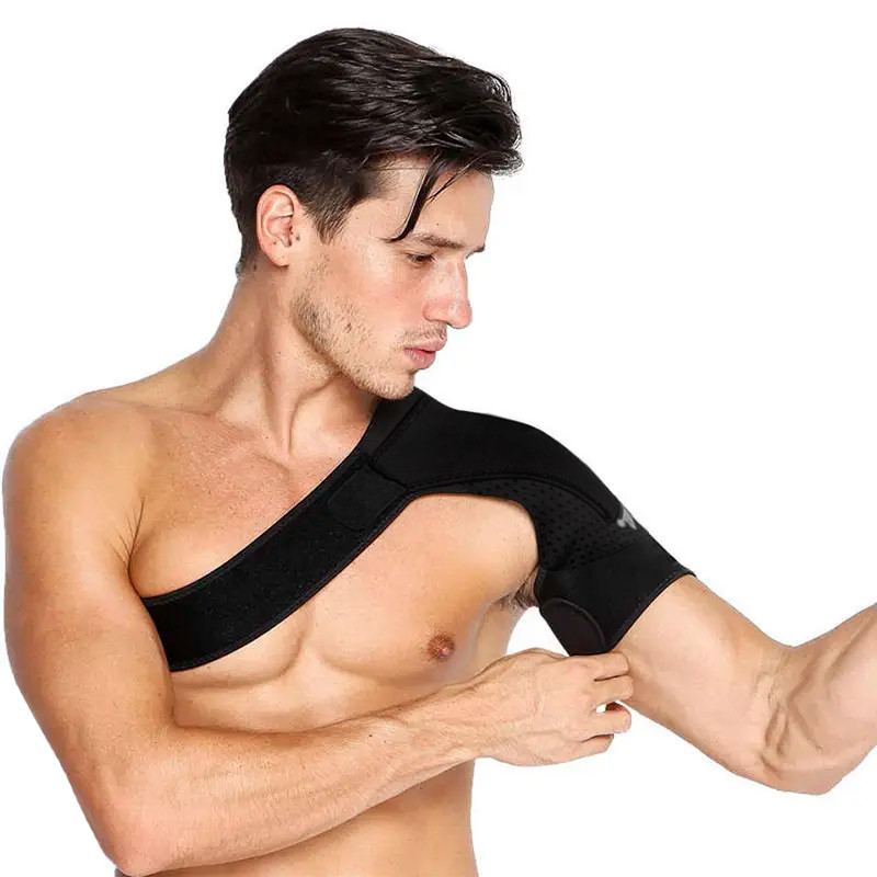 Фіксатор плечового суглоба AOLIKES A-1697 Left black підтримка для спини 18 шт., фото 1