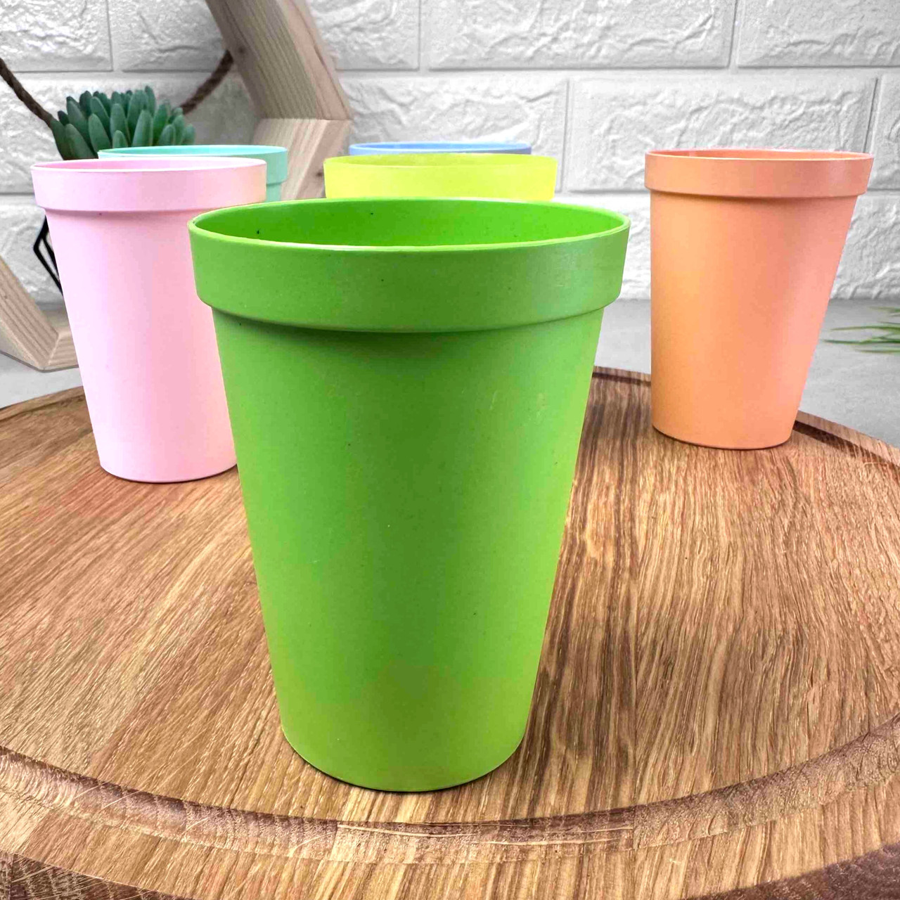 Склянка із щільного пластику 200 мл Зелений, склянки для пікніка