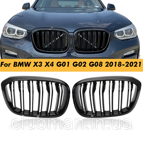 Решетка радиатора BMW (БМВ) X3 X4 series G01 G08 G02 (2018-2023 ...