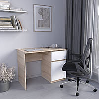Комп'ютерний стіл MebelProff КС-7, письмовий стіл Дуб Сонома/Білий