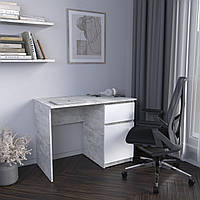 Комп'ютерний стіл MebelProff КС-7, письмовий стіл Бетон/Білий