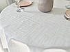 Скатертина водовідштовхувальна кругла на стіл LiMaSo ABIR BLANCO, фото 3