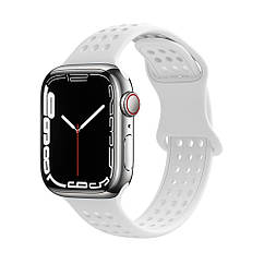 DR Ремінець силіконовий Hoco iWatch WA08 honeycomb 42/ 44/ 45/49mm white