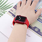 DR Ремінець силіконовий Hoco iWatch WA08 honeycomb 42/ 44/45/49mm big red, фото 2