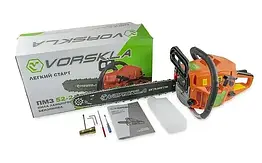 Бензопила Vorskla ПМЗ 58-3.5 (металічна кришка стартера, 2 шини, 2 ланцюги 405 мм)
