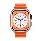 DR Ремінець силіконовий Hoco iWatch WA12 marine double buckle 42/ 44/45/49mm orange, фото 4