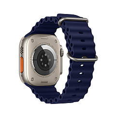 DR Ремінець силіконовий Hoco iWatch WA12 marine double buckle 42/ 44/ 45/49 mm blue