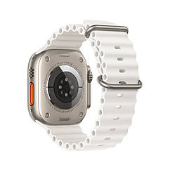 YUF Ремешок силиконовый Hoco iWatch WA12 marine double buckle 38/ 40/ 41mm white