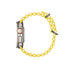DR Ремінець силіконовий Hoco iWatch WA12 marine double buckle 42/ 44/ 45/49 mm yellow, фото 3