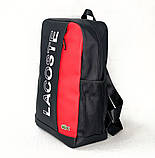 Чоловічий рюкзак Lacoste (645) black, фото 4