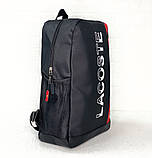Чоловічий рюкзак Lacoste (645) black, фото 5