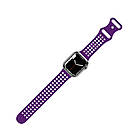 DR Ремінець силіконовий Hoco iWatch WA08 honeycomb 38/ 40/ 41 mm dark purple, фото 2