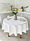 Скатертина водовідштовхувальна кругла на стіл LiMaSo ABIR BLANCO, фото 2