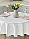 Скатертина водовідштовхувальна кругла на стіл LiMaSo ABIR BLANCO, фото 9