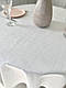 Скатертина водовідштовхувальна кругла на стіл LiMaSo ABIR BLANCO, фото 6