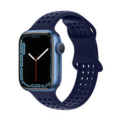 DR Ремінець силіконовий Hoco iWatch WA08 honeycomb 42/ 44/ 45/ 49 mm evening blue