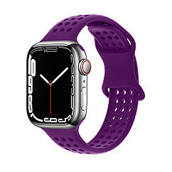 DR Ремінець силіконовий Hoco iWatch WA08 honeycomb 42/ 44/45/49mm dark purple