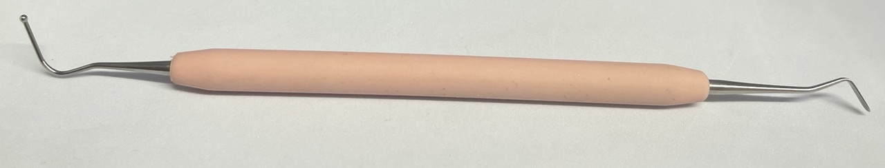 Штопфер із кулястим закінченням у поєднанні з гладилкою із силіконовою ручкою, "DentalMarket"  Італія