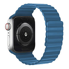 YUF Ремешок силиконовый Hoco iWatch WA07 magnetic 38/ 40/ 41mm blue
