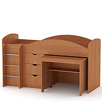 Двоярусне ліжко з викоченим столом Універсал, Компаніт, Вільха