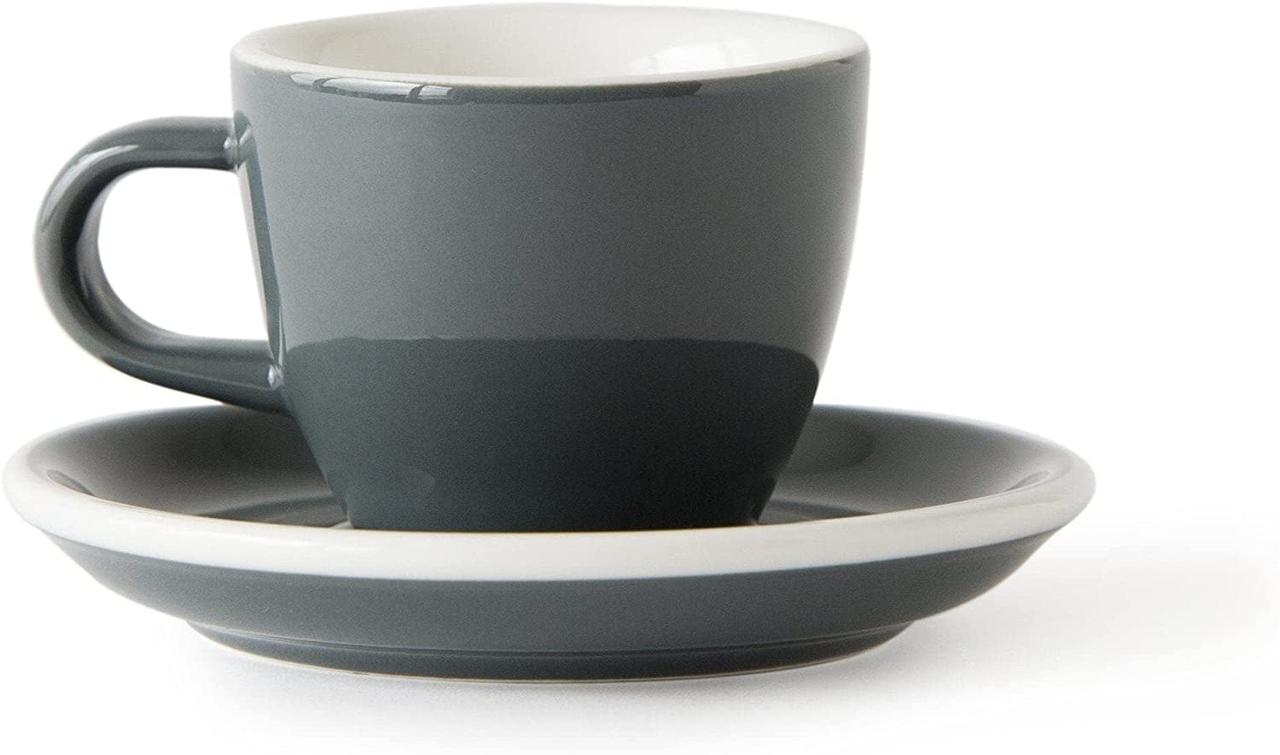 Чашка комплект Acme Evolution Grey для еспресо 70 мл. Акме Сіра