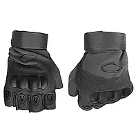 Армейские короткопалые перчатки черные/Военные тактические беспалые перчатки/перчатки для военных Oakley/