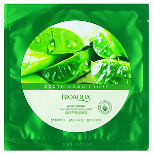 Заспокійлива маска для обличчя Bioaqua Soothing & Moisture Aloe Facial Mask, 30 г, фото 1
