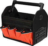 Сумка для інструментів відкрита YATO YT-74372, 33 см, 17 кишень, поліестер, фото 2