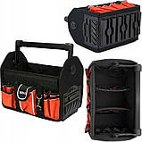 Сумка для інструментів відкрита YATO YT-74372, 33 см, 17 кишень, поліестер, фото 3