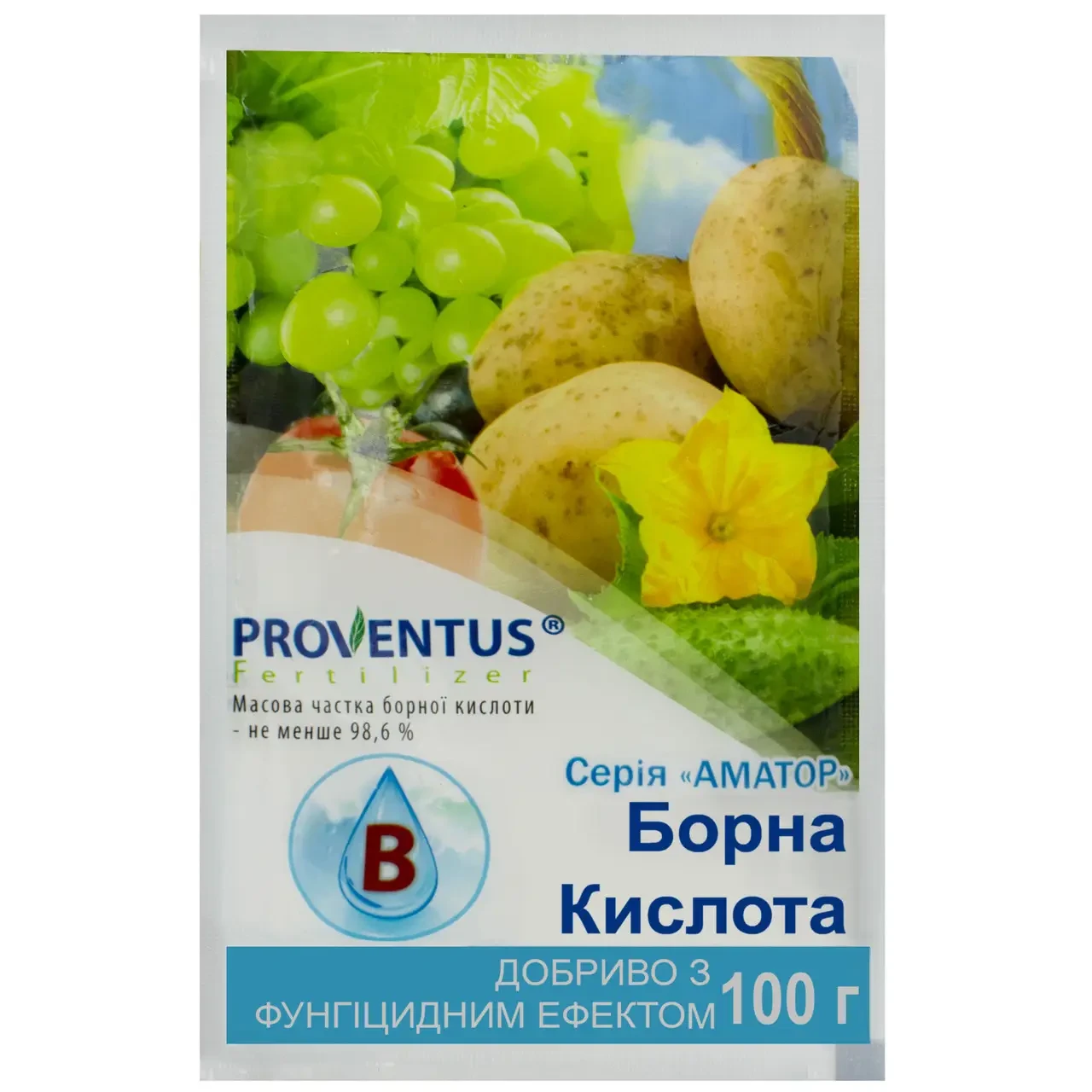 Мікродобриво Борна кислота 100 г Провентус, фото 1