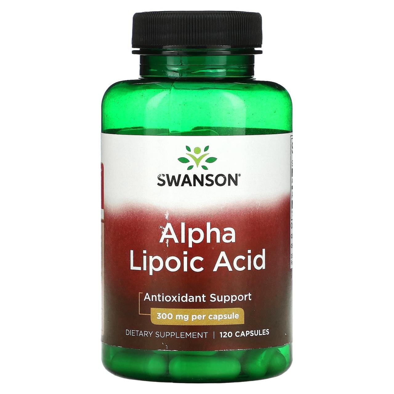 Альфа-ліпоєва кислота Swanson Alpha Lipoic Acid 300 mg 120 Caps