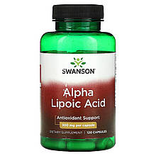 Альфа-ліпоєва кислота Swanson Alpha Lipoic Acid 300 mg 120 Caps