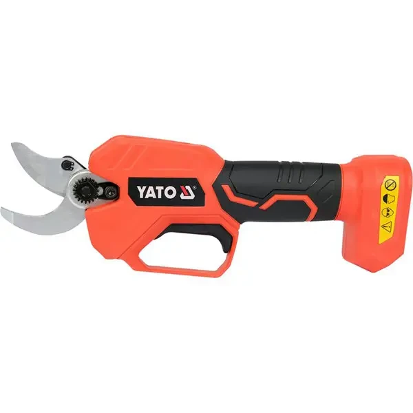 Сучкоріз акумуляторний YATO Li-Ion 18В, 2 АГод, до гілок Ø≤ 30 мм зі швидкою зарядкою, фото 1