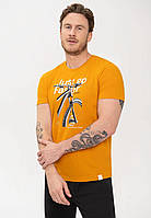 Мужская футболка - хлопковая, желтая Volcano