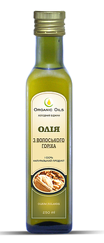 Олія волоського горіха холодного віджиму Organic Oils, 250 мл