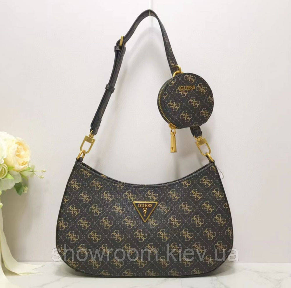 Жіноча сумочка на плече Guess (H7-13) brown, фото 1