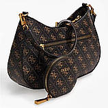 Жіноча сумочка на плече Guess (H7-13) brown, фото 5