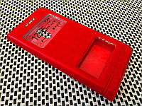 Кожаный чехол книжка Momax для Meizu Pro 6 красный