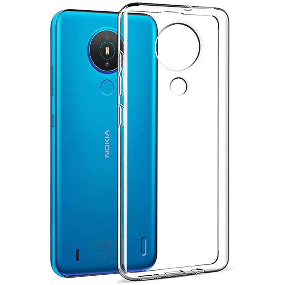 Прозорий силіконовий чохол Slim Premium для Nokia C21, Transparent, фото 1