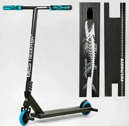 Самокат трюковий з пегами Best Scooter Barracuda BC-40222 HIC-система (на підшипниках ABEC 9), фото 1