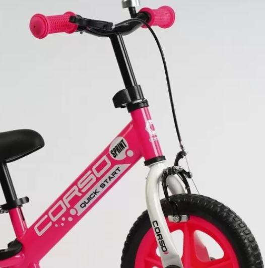 Детский транспорт велобег, уличный беговел для детей, беговел детский баланс, самокат-беговел пуки розовый - фото 3 - id-p1855764268