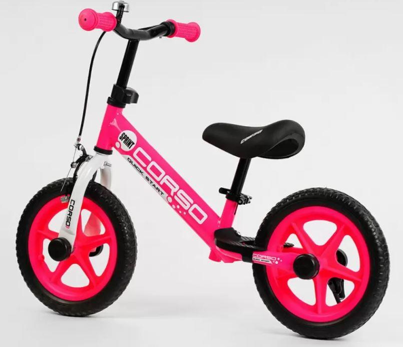 Детский транспорт велобег, уличный беговел для детей, беговел детский баланс, самокат-беговел пуки розовый - фото 6 - id-p1855764268