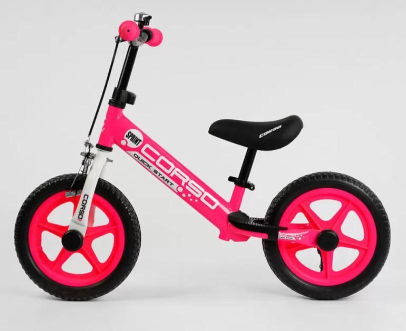Детский транспорт велобег, уличный беговел для детей, беговел детский баланс, самокат-беговел пуки розовый - фото 7 - id-p1855764268