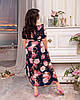 Сукня у підлогу квіткова БАТАЛ, фото 7