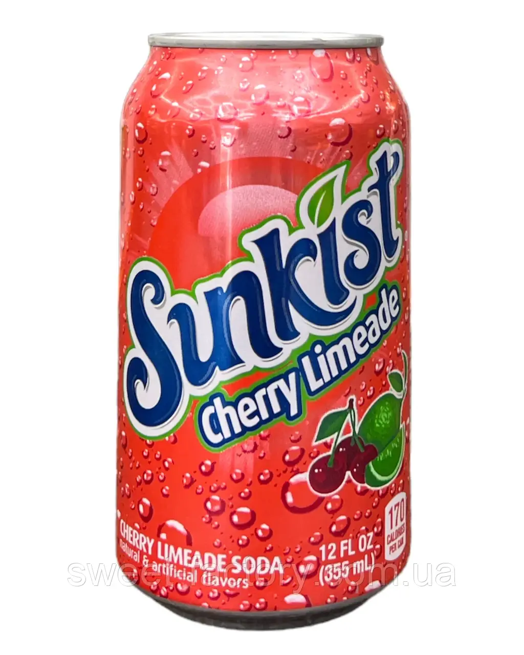 Газування Sunkist Cherry Limeade 355ml, фото 1